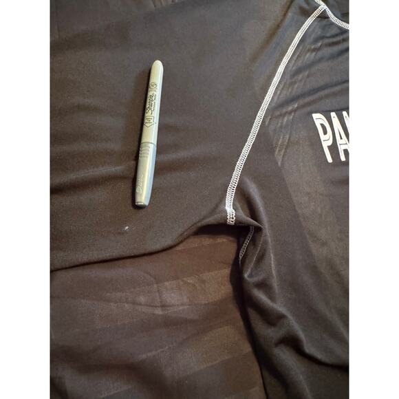 Mens Long Sleeve UZZI Surf Shirt Black With Logo Activewear XL - Picture 4 of 4